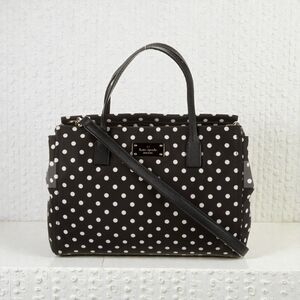 Kate Spade Black and White Polka Dot Satchel